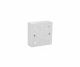 Back Box For Single, Dual  Faceplate - 86*86*36.7 mm - Square - White
